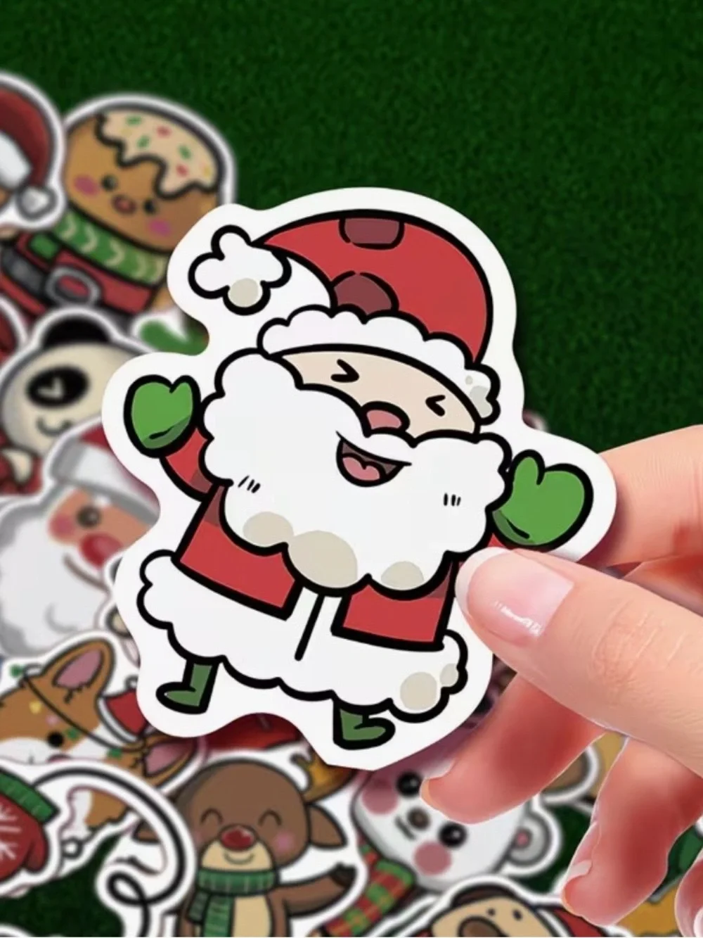 50 Christmas Cartoon Stickers Cute & Festive Crafts Kids School Party